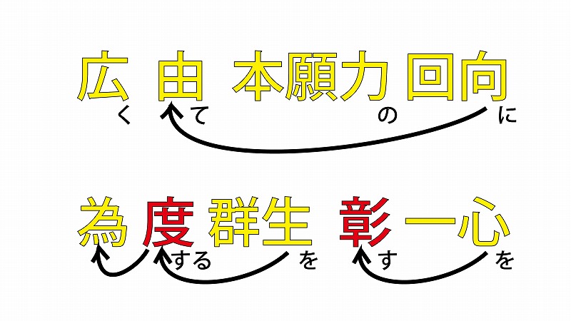 正信偈の意味【広由本願力回向 為度群生彰一心】全文現代語訳 - 正信偈現代語訳